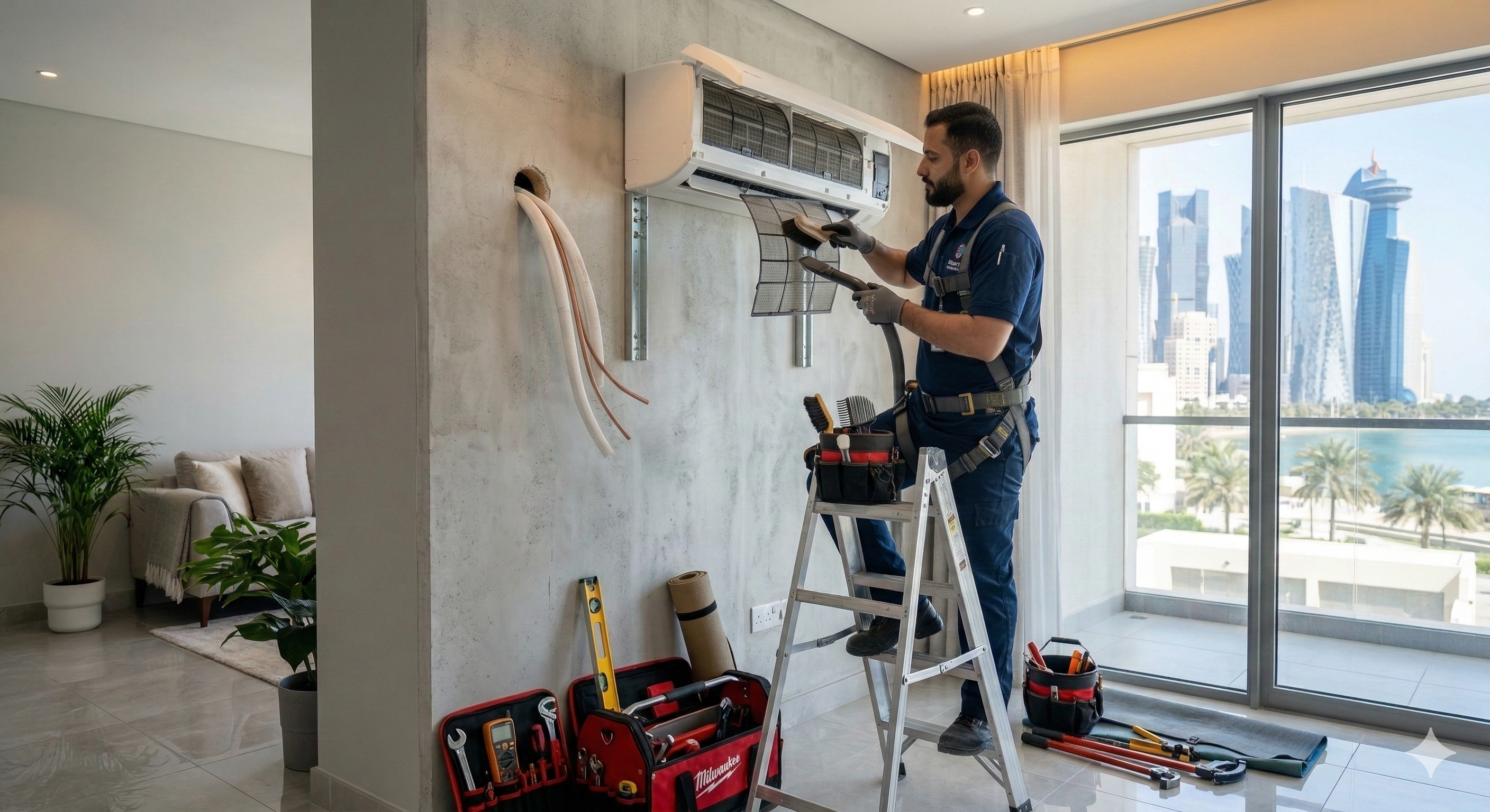 تنظيف المكيفات في قطر – لماذا يعتبر ضروريًا لصحة المنزل
