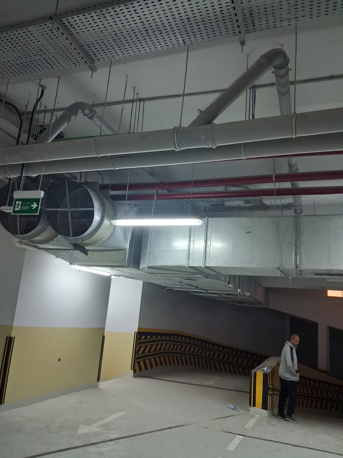 Highline Building - Basement Car Park Ramp & Jet Fans